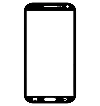Smart phone mobile screen new touch camera sensor illustration Illustrazione stock