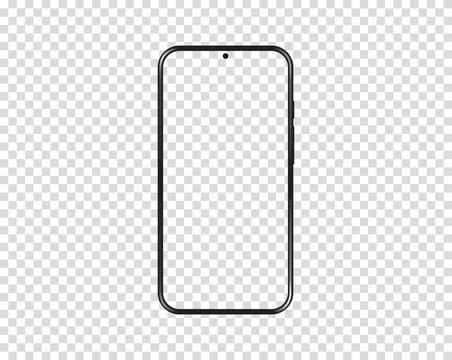 Smart phone mock up isolated Stock Illustration