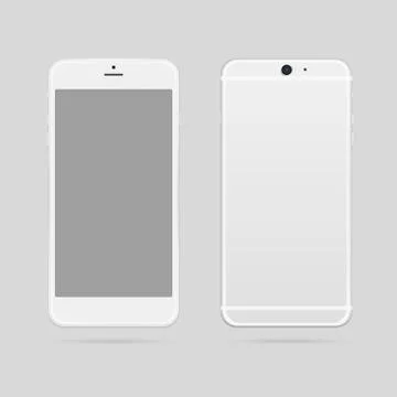 Smart phone mockup Stock Illustration
