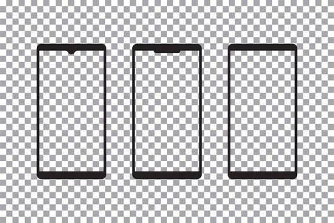 Smart phone mockup vector design Stock Illustration