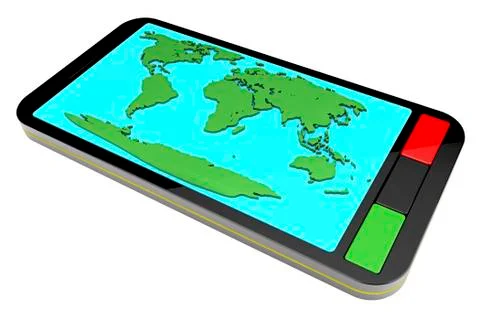 Smart phone navigation Stock Illustration