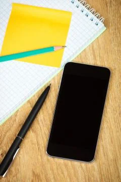 Smart phone, notebook Stock Photos