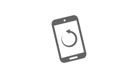 Smart phone orientation motion graphic showing mobile device rotating with .. 動画素材 333977987