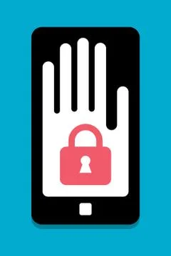 Smart Phone security concept Stock Illustration