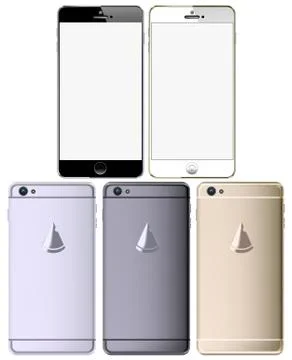 Smart phone set Stock Illustration
