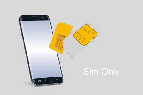 Smart phone with simcards 스톡 일러스트
