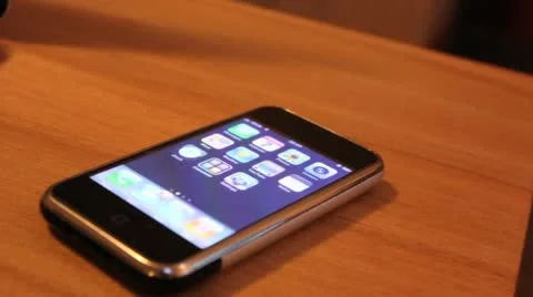 Smart phone on table Video stock 11966138