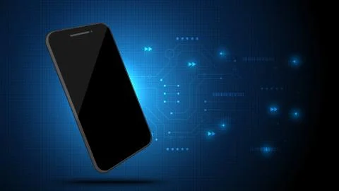 Smart phone technology Communication Stock Illustration