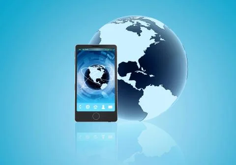 Smart phone template Stock Illustration