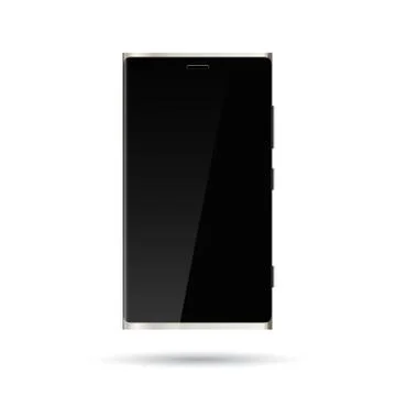 Smart phone template on white Stock Illustration