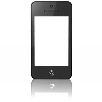 Smart phone Text White 스톡 일러스트