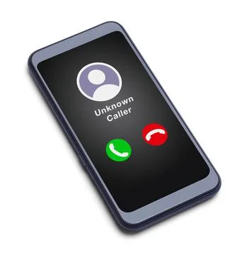 Smart Phone Unknown Caller Stock Illustration