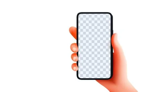 Smart phone using, hand hold gadget electronic. Vector illustration Stock Illustration