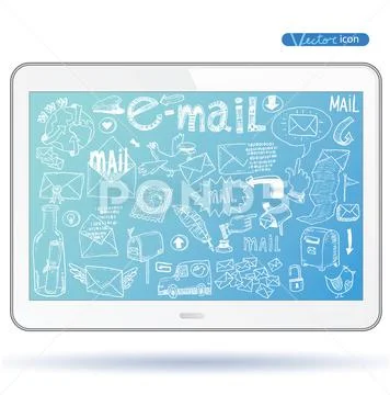 Smart phone, vector illustration. Stock Illustration