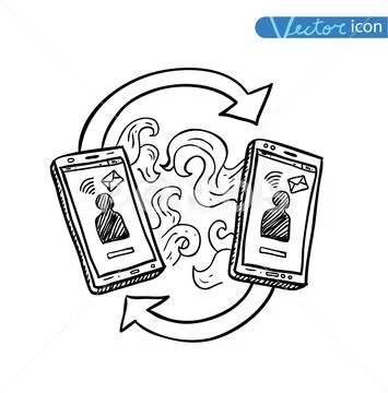 Smart phone, vector illustration. Stock Illustration