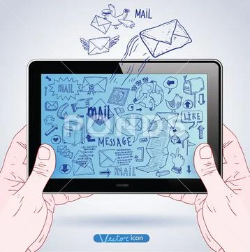 Smart phone, vector illustration. Stock Illustration