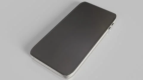 The smart phone on white background for technology concept 3d rendering. 스톡 일러스트