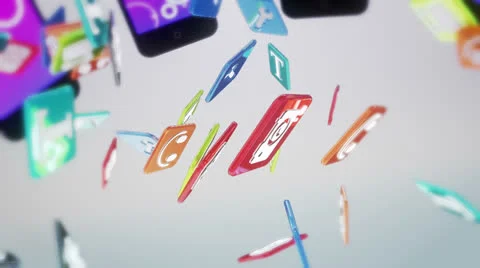 Smart Phone White Stock Footage 23458749