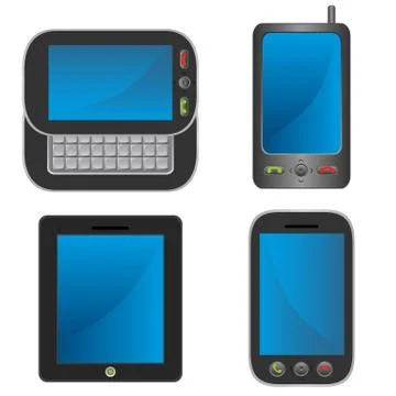 Smart phones Stock Illustration