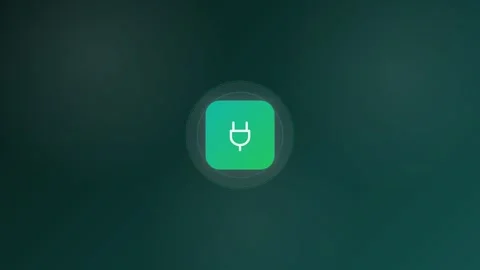 Smart Plug Animated Icon 16:9 Stockbeeldmateriaal 345159033