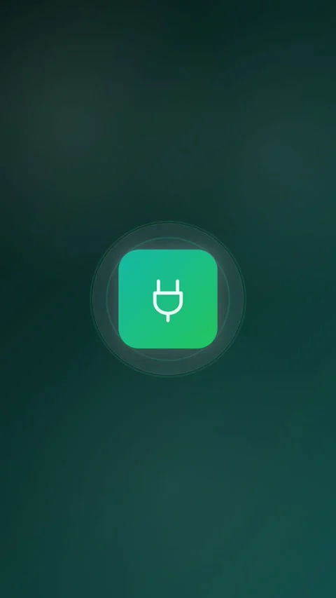 Smart Plug Animated Icon 9:16 Stockbeeldmateriaal 345159032