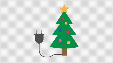 Smart plug Christmas tree Stock Footage 319001990