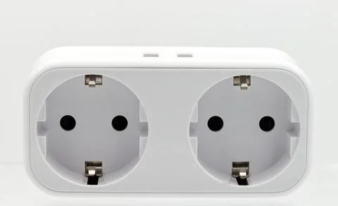 Smart plug WiFi household socket wireless technology. Stock Illustration