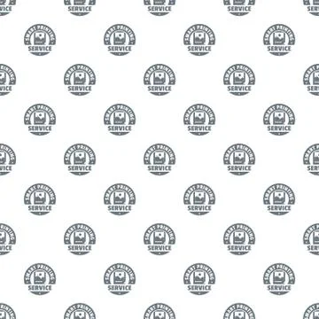Smart printing service pattern vector seamless Illustrazione stock