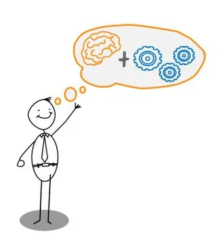 Smart progress idea Stock Illustration