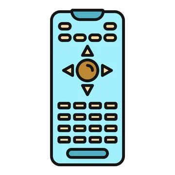 Smart remote control application providing media device access Illustrazione stock