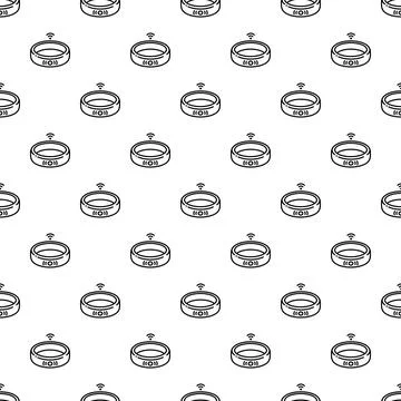 Smart ring wearable technology wireless connection seamless pattern 스톡 일러스트