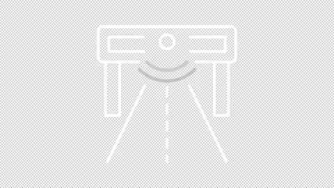 Smart road white line animation Stock Footage 288075837