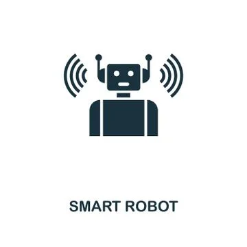 Smart Robot icon. Monochrome style icon design from smart devices icon Stock-Illustration