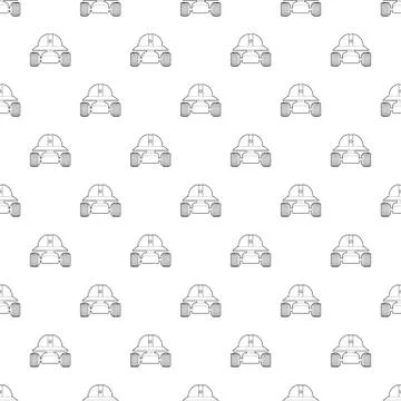 Smart robot pattern seamless Stock Illustration