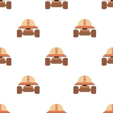 Smart robot pattern seamless vector Stock Illustration