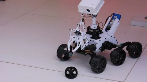 Smart robot playing with ball Stock Footage 63503836