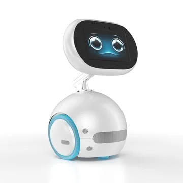 Smart robot with smart screen. Household Assistant. 3d illustration. Stock Illustration