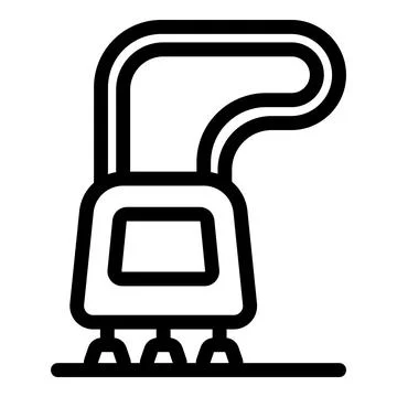 Smart robot vacuum cleaner cleaning floor surface leaving area sparkling Stock Illustration