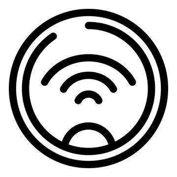 Smart robot vacuum cleaner using wi fi for navigation Stock Illustration