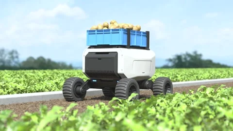 Smart robotic farmers 40 Stock Footage 244970005