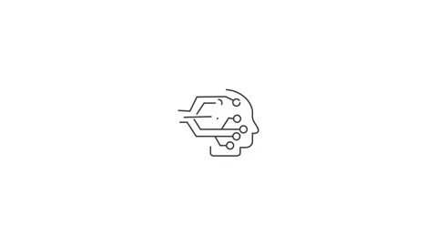 Smart robotics automation looping video asset for modern tech industry Video stock 338216327