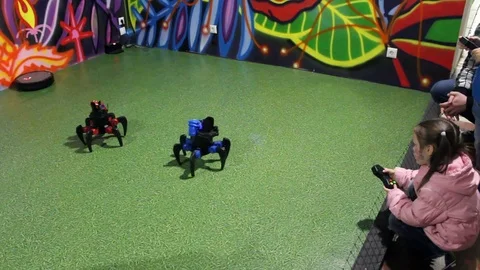 Smart Robots Show 库存影片 74208326