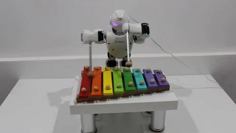 Smart Robots Show Video stock 74209447