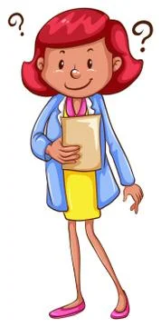 A smart scientist Stock Illustration