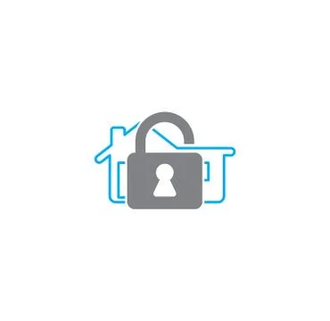 Smart security related icon on background for graphic and web design. Creative Stock Illustration