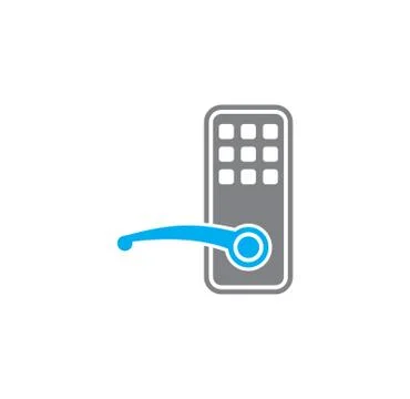 Smart security related icon on background for graphic and web design. Creative Stock Illustration