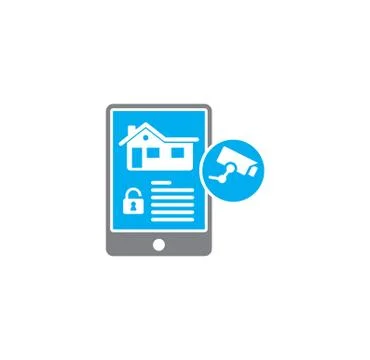 Smart security related icon on background for graphic and web design. Creative Illustrazione stock