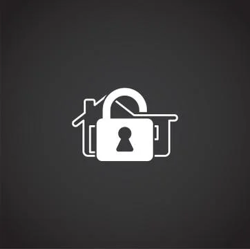 Smart security related icon on background for graphic and web design. Creative Illustrazione stock