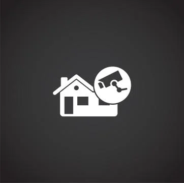 Smart security related icon on background for graphic and web design. Creative Illustrazione stock