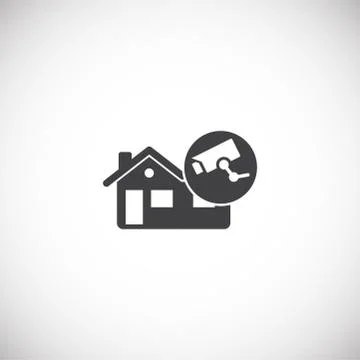 Smart security related icon on background for graphic and web design. Creative Illustrazione stock